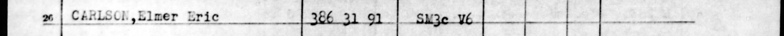 The typed line naming Elmer Eric Carlson, cut from the scan: Line 26, his name.