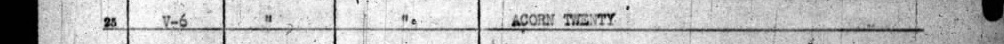 The typed line naming Elmer Eric Carlson, cut from the scan: Line 25, the change: from Acorn 20.