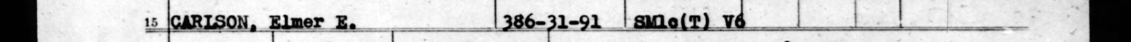 The typed line naming Elmer Eric Carlson, cut from the scan: Line 15, his name.
